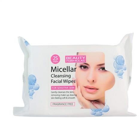Beauty Formulas BEAUTY FORMULAS_Micellar Cleansing Facial Wipes oczyszczające chusteczki micelarne do demakijażu 25szt