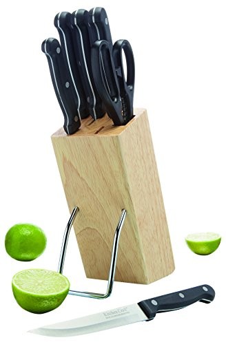 Kitchen Craft blok noży z drzewa zestaw 6-częściowy, w pudełku na prezent KCKNBLOCK1