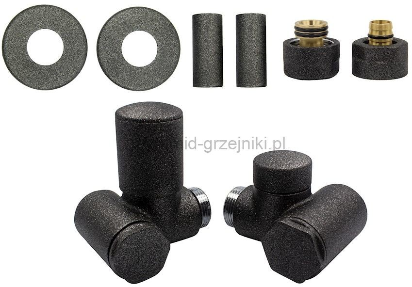 Varioterm Zawór regulacyjny Integra All in One - antracyt pex 16 mm lewy AIR15FK/L(PEX)