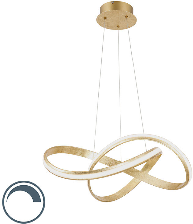 Paul Neuhaus Design hanglamp goud incl. LED 60 cm - Belinda