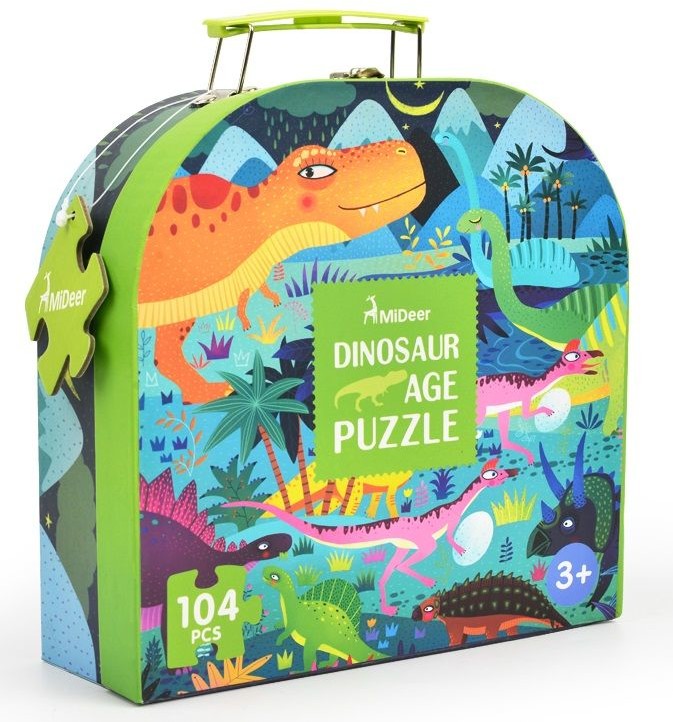 Mideer Mideer Puzzle w epoce dinozaurów opakowanie prezentowe # z wartością produktów powyżej 89zł!