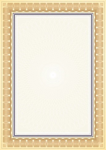 Galeria Papieru Dyplom Rozeta Złoty 170g/m2