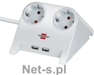 Brennenstuhl Desktop-Power USB-Charger 2x Power 2x USB white (1153520222)