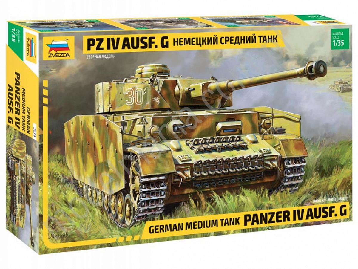 Zvezda Niemiecki czołg średni Panzer IV Ausf G 3674