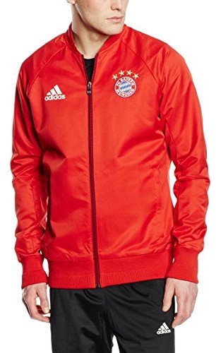 Adidas męska bluza z herbem FC Bayern Monachium, czerwony, S 4055343582375
