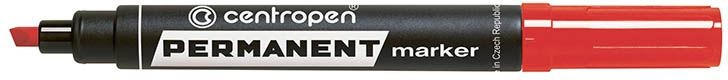 Centropen marker czerwony permanentny ścięta końcówka 1,00-4,60mm 585760104 585760104