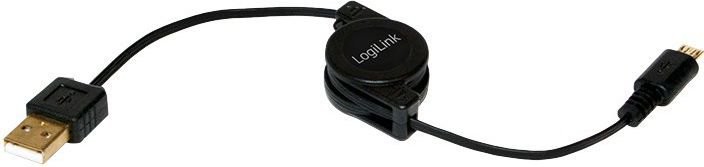 Logilink Rozwijany Kabel USB A męski do Micro USB B męski CU0090
