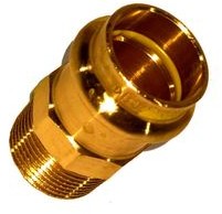 IBP Nypel 18 x 1/2&quot GZ brąz PRESS G do instalacji gazowych CUGANYMO1812