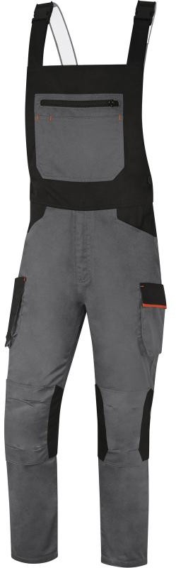 Delta-Plus M2SA3 - ogrodniczki robocze poliestr/bawełna, 10 kieszeni - 1 na miarkę, 65% poliester, 35% bawełna, 245 g/m - 4 kolory - S-5XL.