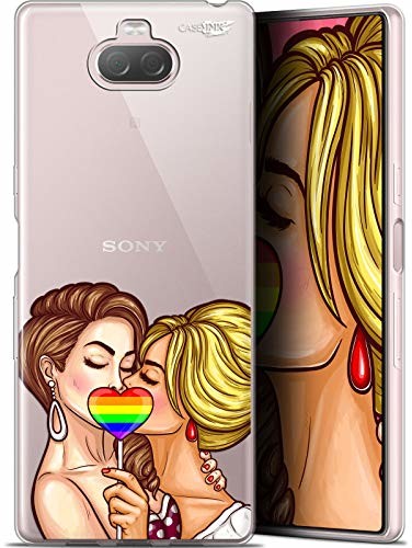 Sony Caseink Etui ochronne do Xperia 10 Plus, 6,5 cala, motyw 2 dziewczyny 1 Candy CRYSPRNTXP10PLUSLGBT