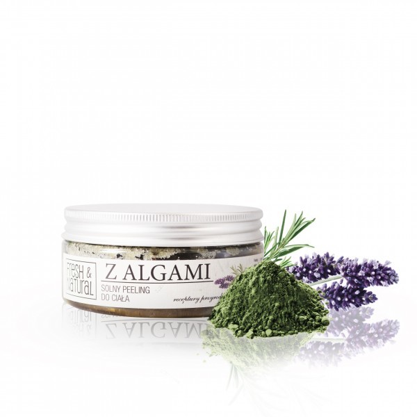 Fresh&Natural Fresh%Natural, Solny peeling do ciała Z ALGAMI