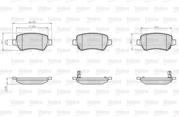 VALEO klocki hamulcowe lcv 872417 872417
