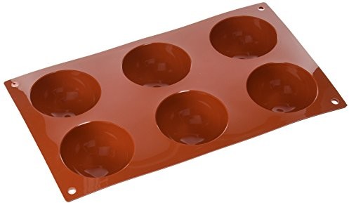 Silikomart forma silikonowa półkula, wyjątkowo duża, 70 MM, wykonane z terakoty 20.002.00.0060