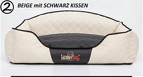 Hobbydog Legowisko Elite Beżowe czarna poduszka XL XL ELIBCP2