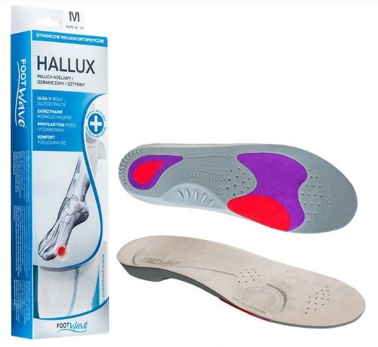 Footwave Profesjonalne wkładki ortopedyczne do leczenia i profilaktyki palucha koślawego FootWave (HALLUX)