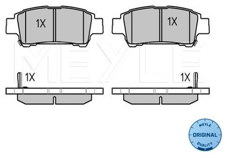 Wulf Gaertner Autoparts Zestaw klocków hamulcowych, hamulce tarczowe Wulf Gaertner Autoparts 025 236 4616/W