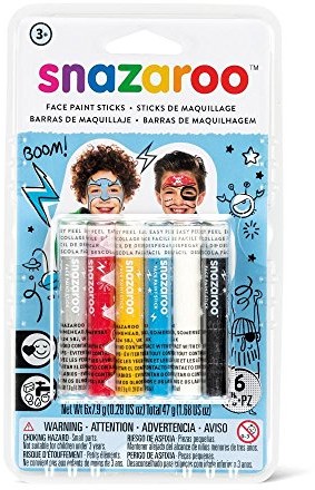 Snazaroo Snazaroo SZ1160602 patyczki do malowania twarzy z przygodą - zestaw 6 sztuk 1160602