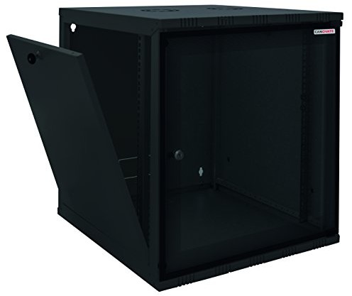 LOGILINK Eco szafka naścienna 6HE głębokość (400 mm), Flat Pack (produkt niezmontowany), 48,26 cm (19 cali), czarny W06A40B