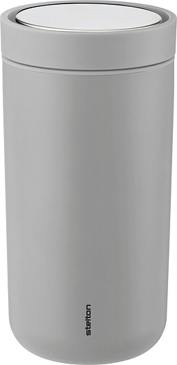 Stelton Kubek termiczny To-Go Click 200 ml matowy jasnoszary z podwójnej stali 675-13