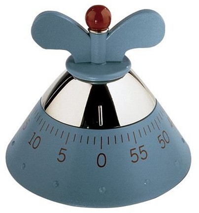 Alessi Kitchen Timer, kuchnie Timer, niebieski, 6  x  11  x  28.5 cm YMR-094