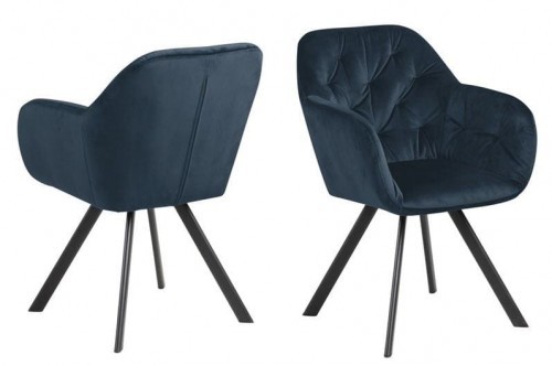Actona Krzesło Lola ciemny niebieski 82503