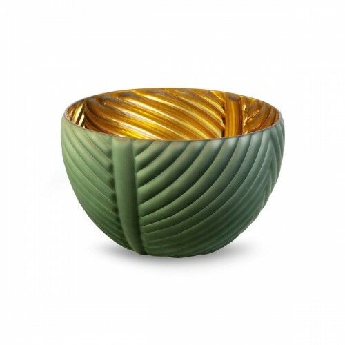 Eurofirany SZKŁO DEKORACYJNE misa NADIA 1/01 24x24x19cm ziel A017573 E3D2-14385