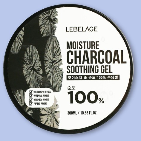 Lebelage Lebelage Moisture Charcoal 100% Soothing Gel - 300 ml 2099404