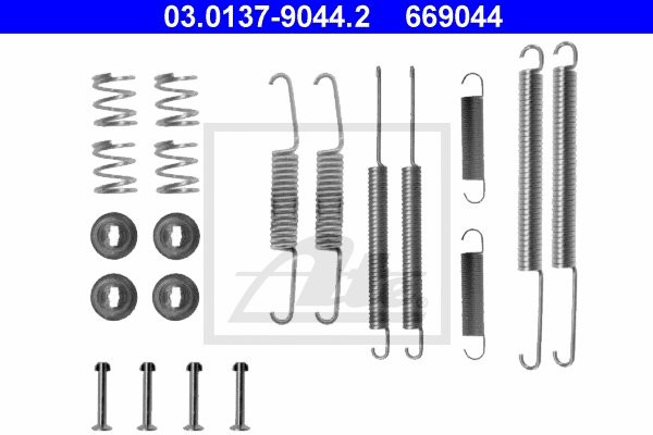 ATE ZESTAW INSTALACYJNY SZCZĘK 03.0137-9044.2 VW GOLF III 1.9TDI 95-97
