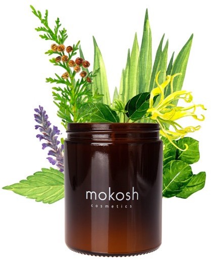 MOKOSH Mokosh, roślinna świeca sojowa, Orientalny ogród, 140g MOK000068