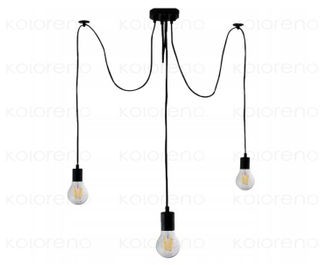 SUPERLED Lampa Wisząca Z Serii Retro & Loft Model Sl6444 Pająk 3X E27 Czarna LAMPA-SL6444