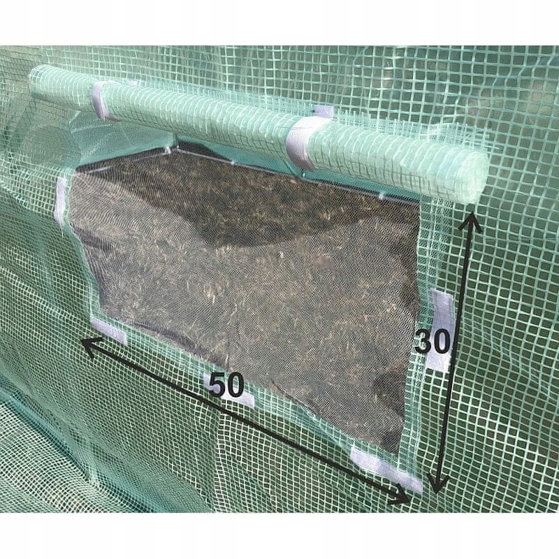 4iQ Pokrycie do tunelu szklarniowego 4iQ 2x3,5 Zielone