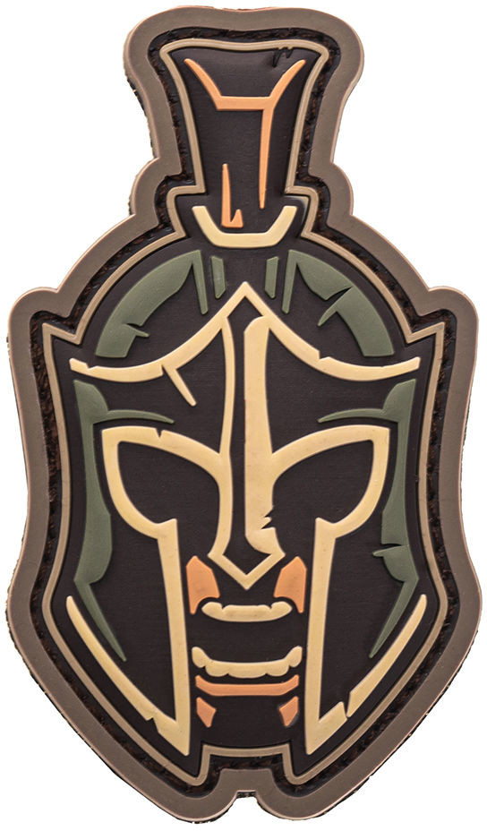 Mil Spec Naszywka Spartan Warrior Head Olive (MSM-30-027455) G MSM-30-027455