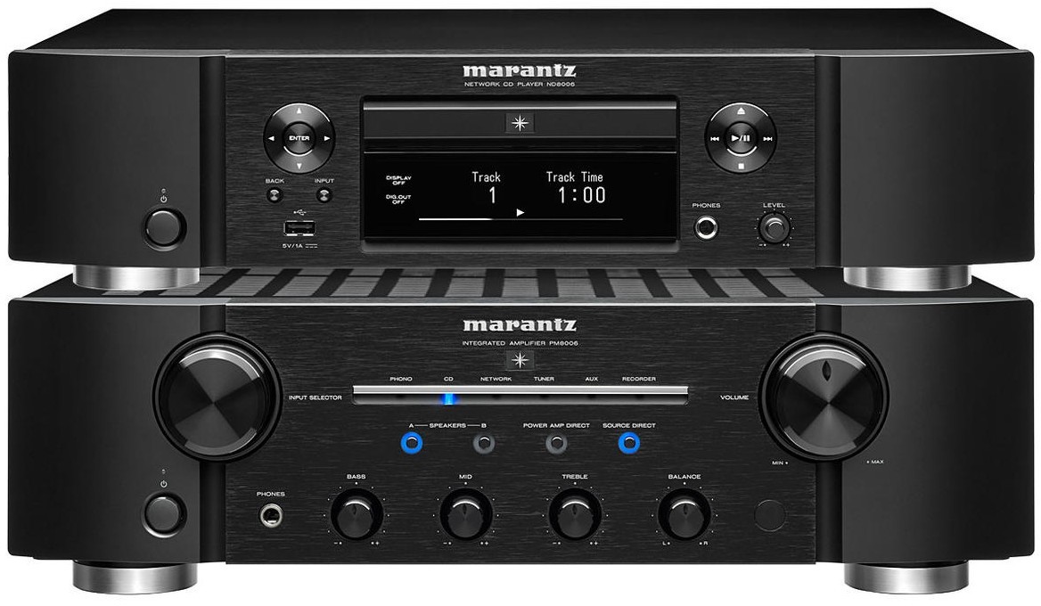 Marantz Zestaw stereo: PM8006 + ND8006, Kolor: Czarny