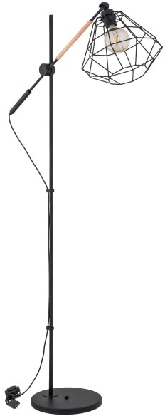 Lampa podłogowa Boogie 1 x 60 W E27 czarna 9256