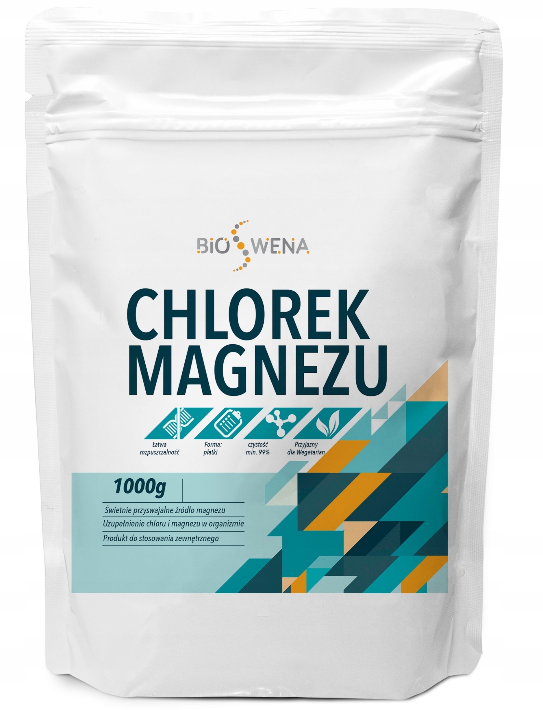 Chlorek Magnezu Sześciowodny Czysty 1KG /bioswena