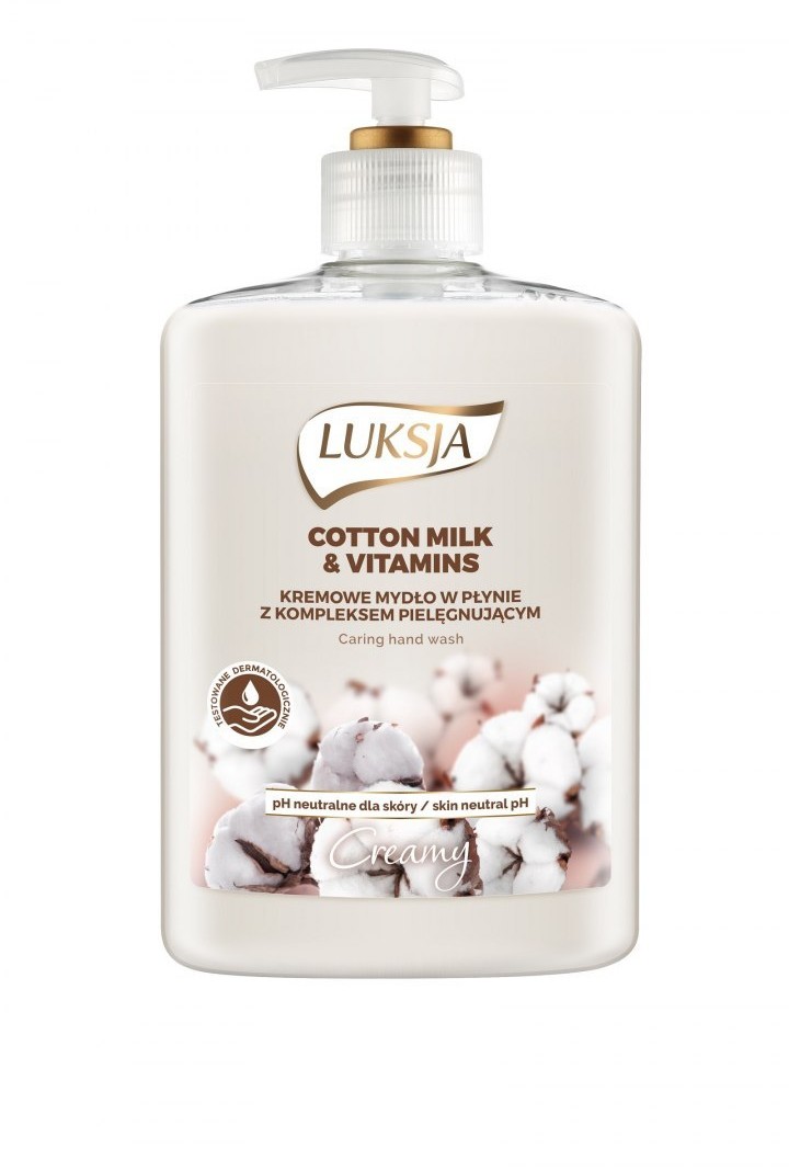Luksja SARANTIS Mydło w płynie Creamy Cotton Milk & Vitamins 500ml 114300