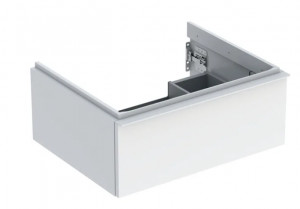 GEBERIT GEBERIT 502.310.01.1 Szafka pod umywalkę iCon z jedną szufladą 59,2 cm x 24,7 cm x 47,6 cm biały lakierowany na wysoki połysk biały matowy