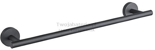 Gedy Eros wieszak na ręcznik 35 cm czarny 232135CZAR
