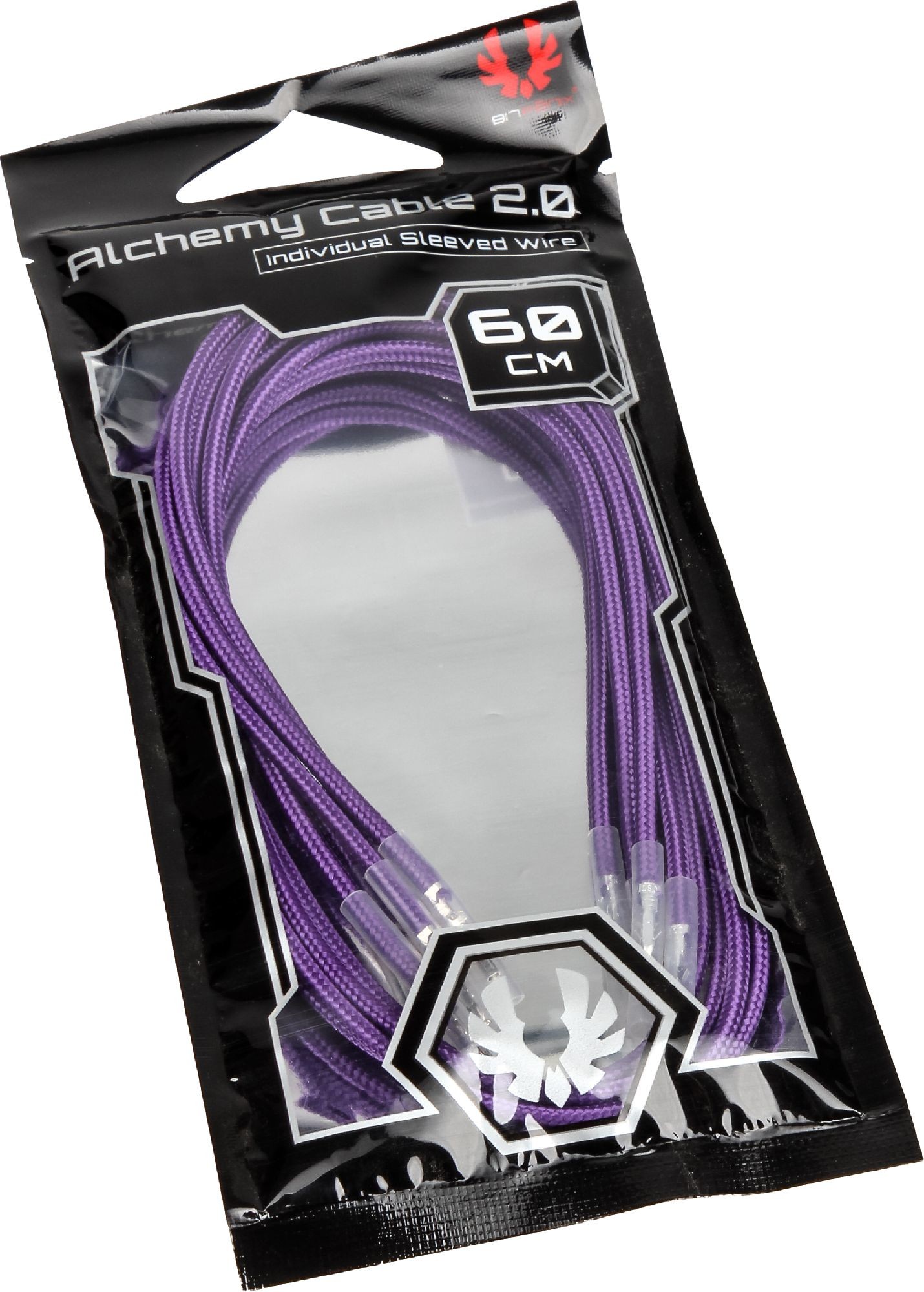 BitFenix Alchemy 2.0 PSU Cable 5x 60cm fioletowy BFX-ALC-60CMLP-RP
