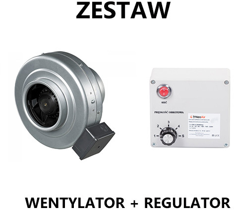 NeoAir Wentylator kanałowy LXFB2E220/44-P92/25-G150 Wentylator kanałowy LXF 150mm