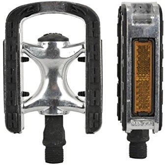 Fischer dorośli pedały Tour aluminiowa antypoślizgowa, czarna, One Size 85837