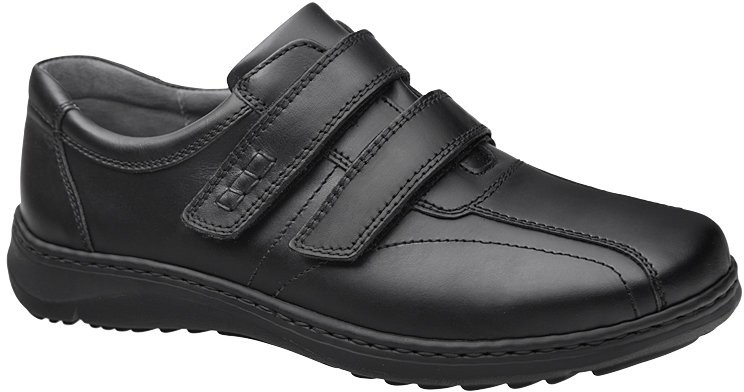 WALDLAUFER Półbuty WALDLAUFER 478301 174 001-Schwarz H Herwig Czarne XXL na rzepy 21001
