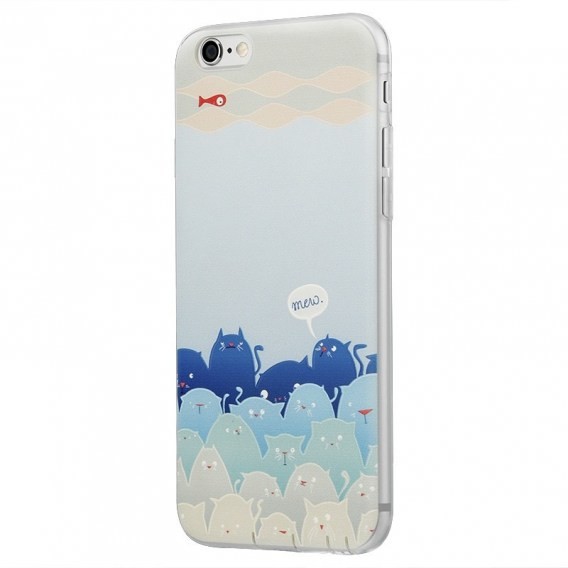 Benks Memo Series 3D TPU Apple iPhone 6/6s Plus Mololo Blue BKS023BLU