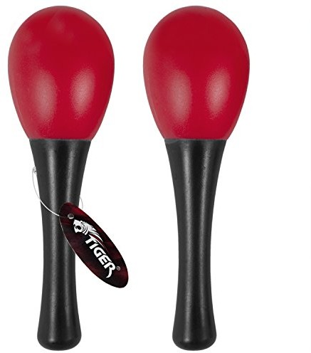 Tiger jakości mar28 RD  jajka Maracas wykonana z tworzywa sztucznego  czerwony MAR28-RD