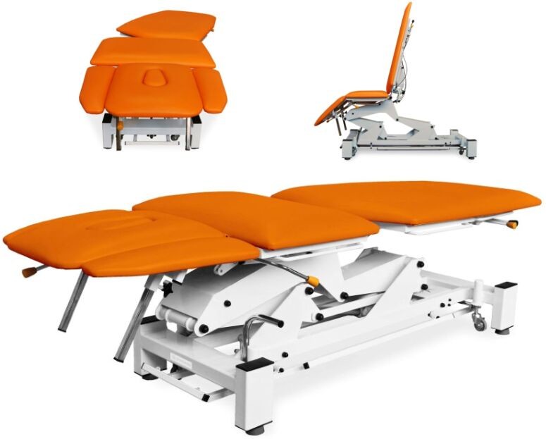 Juventas NSR-FTE stół rehabilitacyjny do chiropraktyki i trakcji 4-częściowy elektryczny NSR F T E