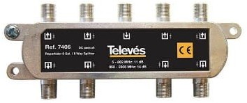 Televes Rozgałęźnik 5...2400MHz F 8D 7406