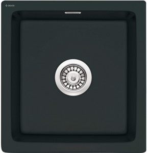 Deante ZCB N103 ZLEW SABOR CERAMICZNY NERO MAT 1K B/O 450x478x215 + SPACE SAVER