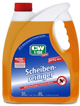 Dr. Wack CW1:100 1741 Super Środek do czyszczenia szyb, wymieszany z wodą, do spryskiwaczy, gotowy do użycia, 3 l 1741