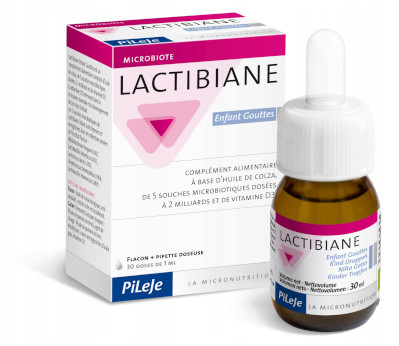 PILEJE LACTIBIANE DLA DZIECI KROPLE 30 ml