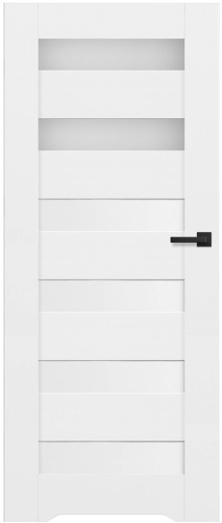 Drzwi bezprzylgowe z podcięciem Trame 70 lewe białe SBI004032